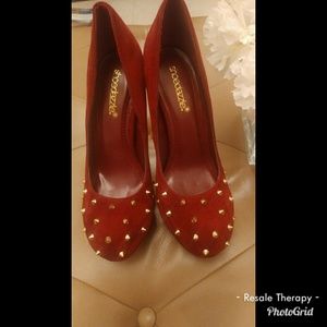 ShoeDazzle Maroon Heels Sz 7.5